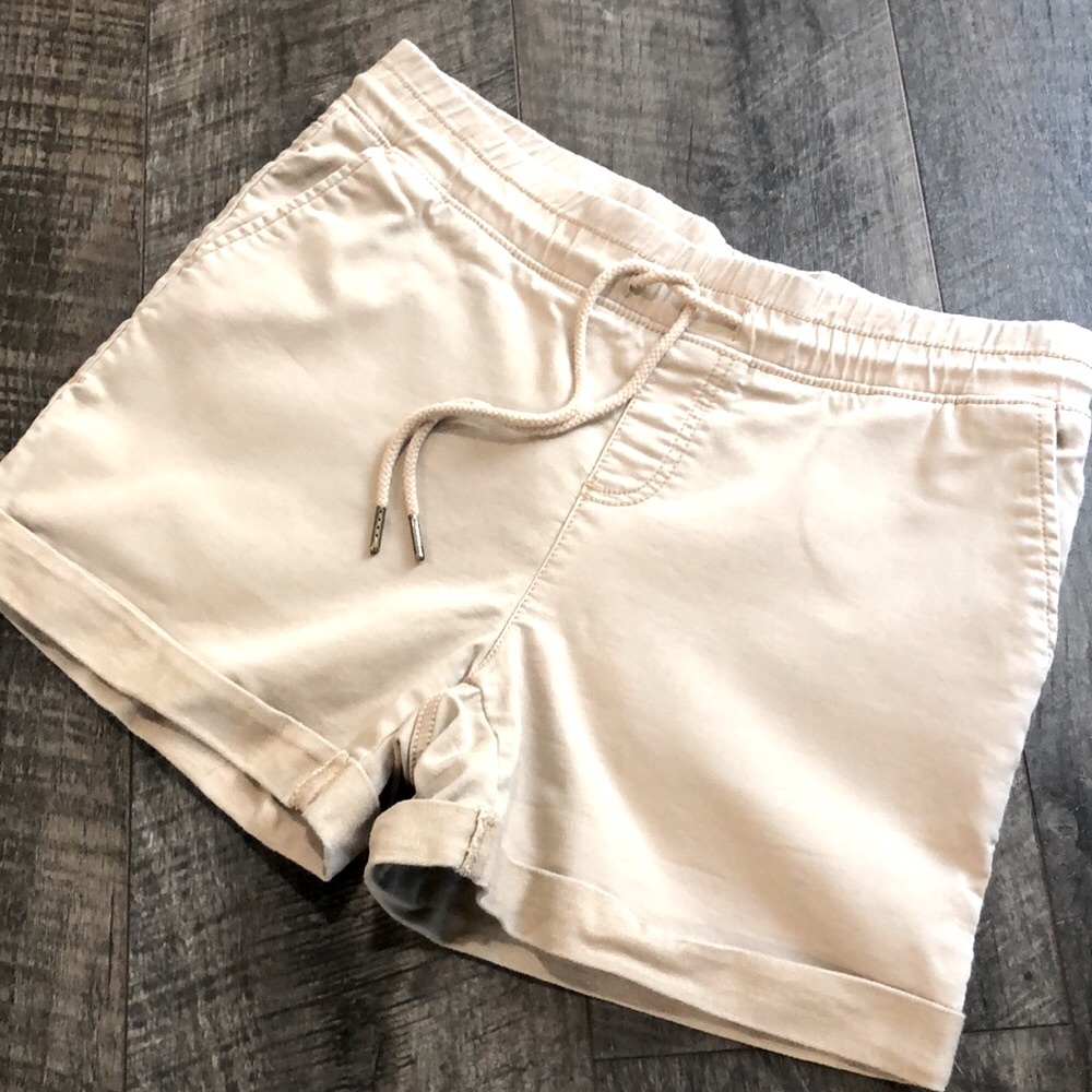 TIME & TRU KHAKI ELASTIC WAIST 4’ SHORTS WITH POCKETS SIZE JR S(4-6)